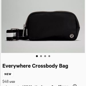LULULEMON BLACK EVERYWHERE CROSSBODY BAG